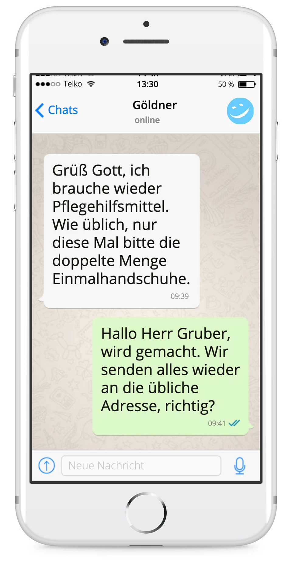 WhatsApp Beispiel-Chat 3